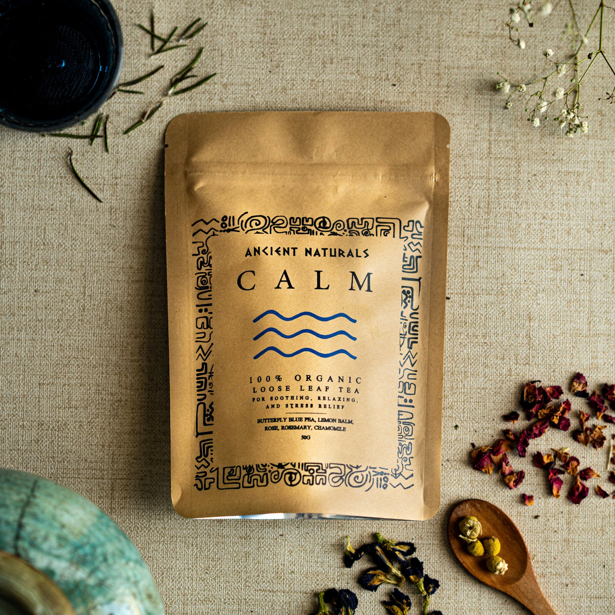 Calm Ritual Tea CALM Herbal Tea - Embrace Tranquility in Every Sip – ancientnaturals.co